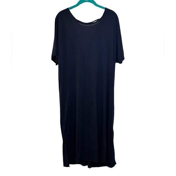 Lili Sidonio Navy Blue Back Cut Out Dress Size M/L NWT - Picture 1 of 14